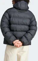 Shop adidas Originals Tonal Hooded Puffer Jacket Black Casual Warm Coat. IY3396
