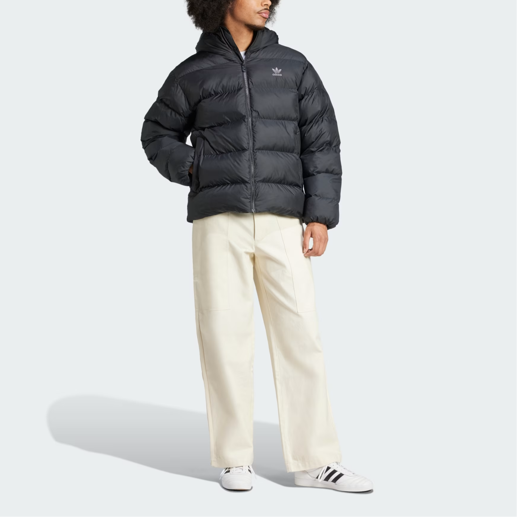 Purchase アディダス オリジナルス トーナル フーデッド パファージャケット ブラック カジュアル 暖かいコート IY3396