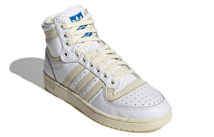 Lookbook adidas original Top Ten 耐磨輕便休閒板鞋 米白 男女皆宜