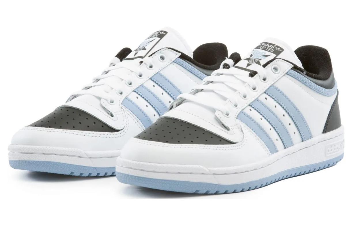 Lookbook 阿迪达斯三叶草Top Ten Low '北卡蓝白' S24128