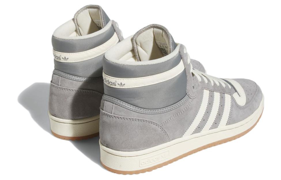 Lookbook adidas originals Top Ten RB 防滑耐磨 中筒 滑板鞋 男女款 灰白