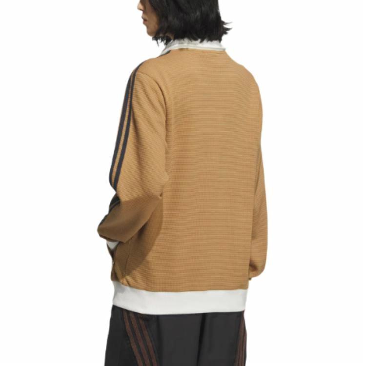 Sizing adidas Originals Track Top Coklat Gurun Jaket Unisex Lengan Panjang Bergaris. KB8952