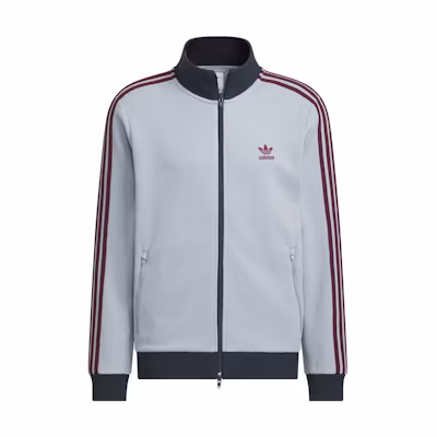 adidas Originals Track Top Silver Grey Unisex Jacket with Sporty Stripes KB8953