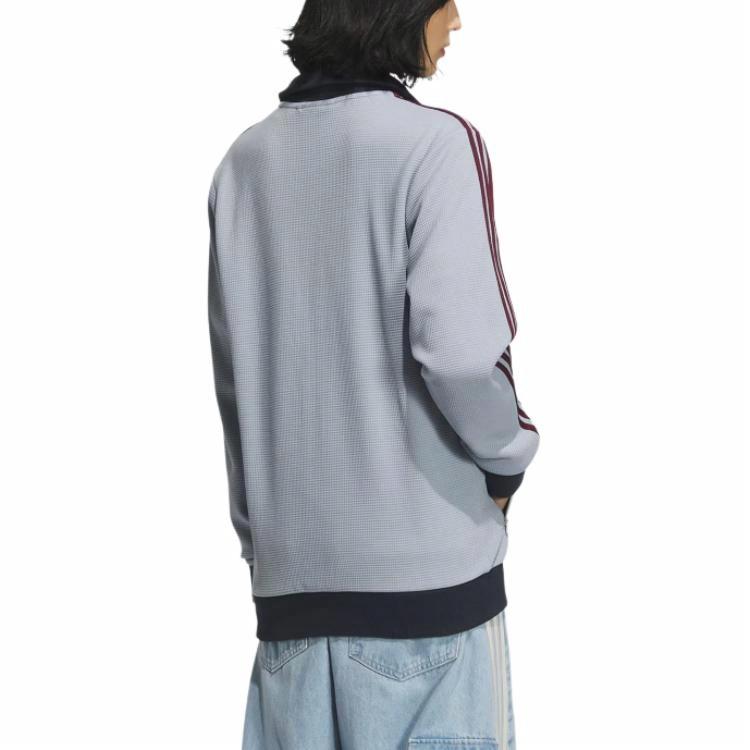 Details for 아디다스 오리지널 트랙탑 실버 그레이 유니섹스 재킷 (스포티 스트라이프) KB8953