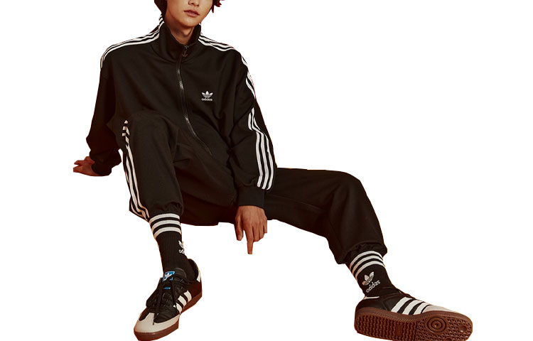 adidas Originals Tracksuit China Exclusive Retro Stripe Logo Unisex Track Jacket IR9306 圖 2