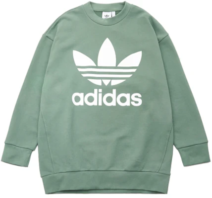 adidas Originals Tref Over Crew Green Sweatshirt Pullover Fit Santai DH5770 Buy adidas Originals Tref Over Crew Green Sweatshirt Pullover Fit Santai DH5770