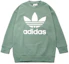 Order adidas Originals Tref Over Crew Green Sweatshirt Pullover Fit Santai DH5770