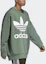 Sizing adidas Originals Tref Over Crew Green Sweatshirt Pullover Fit Santai DH5770
