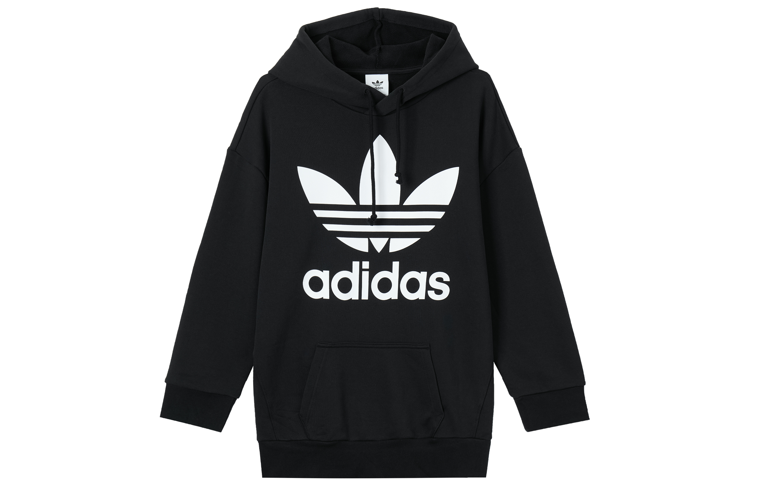 adidas Originals Tref Over Hood Colorblock Pullover Hoodie Black CW1246