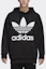 Shop 아디다스 오리지널 트레포일 컬러블록 풀오버 후디 블랙 CW1246