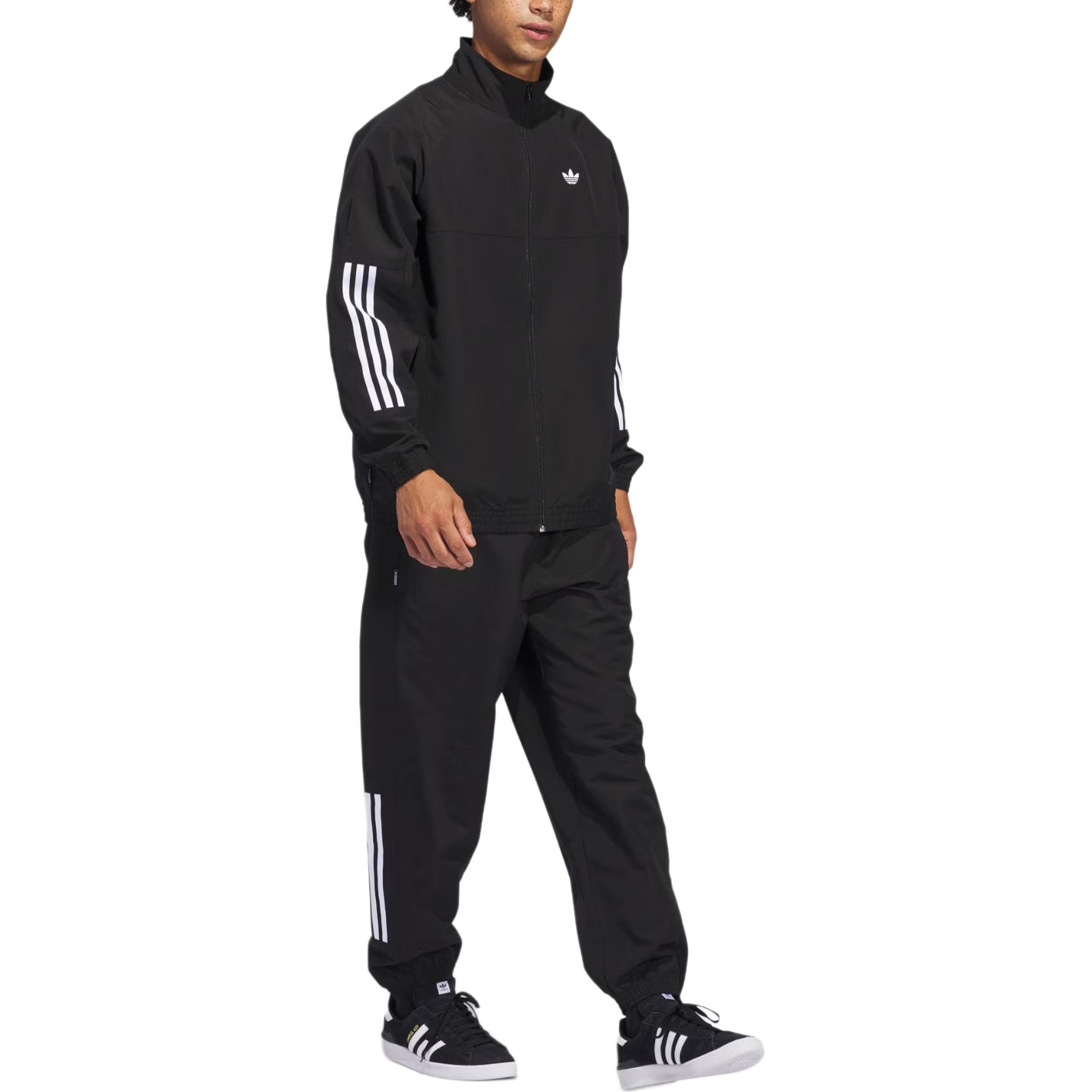 Details for adidas Originals Trefoil 3-Stripes Track Jacket Hitam/Putih JC5174