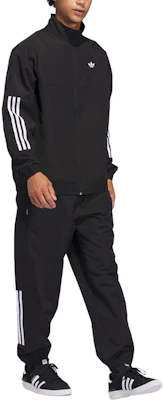 adidas Originals Trefoil 3-Stripes Track Jacket Hitam/Putih JC5174 Details for adidas Originals Trefoil 3-Stripes Track Jacket Hitam/Putih JC5174