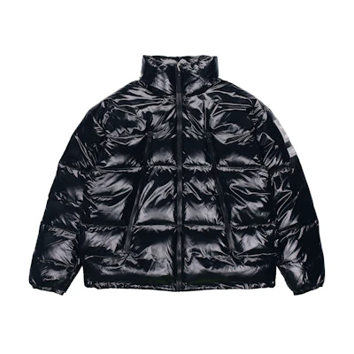 adidas Originals Trefoil Black Puffer Jacket Winter Full-Zip Long Sleeve. H66013