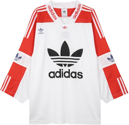 Adidas Originals 三葉草復古條紋透氣長袖T恤 白/紅 FM1586 Order Adidas Originals 三葉草復古條紋透氣長袖T恤 白/紅 FM1586