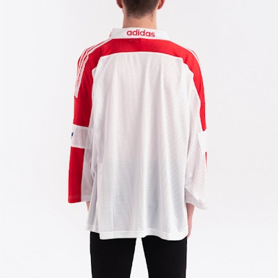 Adidas Originals 三葉草復古條紋透氣長袖T恤 白/紅 FM1586 Cheap Adidas Originals 三葉草復古條紋透氣長袖T恤 白/紅 FM1586