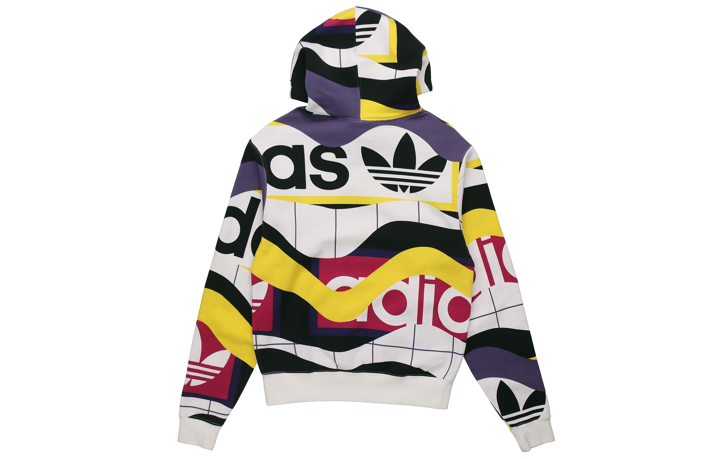 Lookbook adidas Originals Trefoil CATALOG AOP Pullover Hoodie Men’s White FM1566