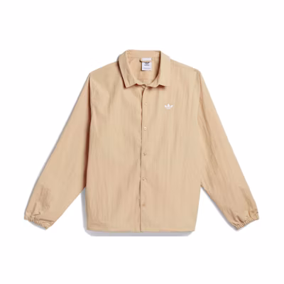adidas Originals Trefoil Coach Shirt Beige Logo Sports Jacket Unisex. GL9969