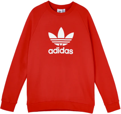 adidas Originals 三葉草紅色圓領運動衫 FM3781 Buy adidas Originals 三葉草紅色圓領運動衫 FM3781