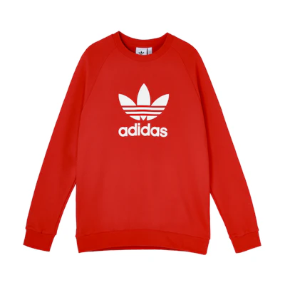 adidas Originals Trefoil Crewneck Sweatshirt Red FM3781