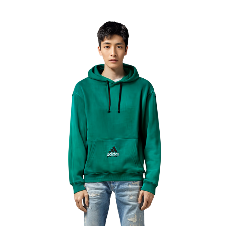 Details for 아디다스 오리지널 트레포일 로고 자수 후디 그린 - 스포츠웨어 HG8089
