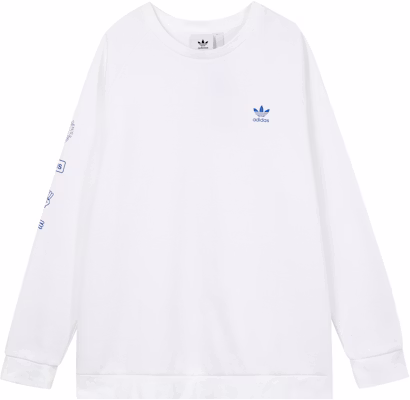 adidas Originals Trefoil Graphic Crewneck Sweatshirt White - DP8575 Order adidas Originals Trefoil Graphic Crewneck Sweatshirt White - DP8575