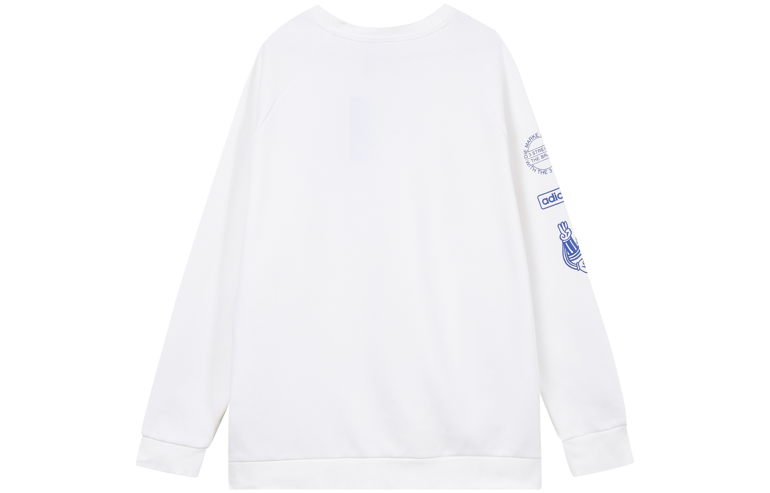 Lookbook adidas Originals Trefoil Graphic Crewneck Sweatshirt White - DP8575