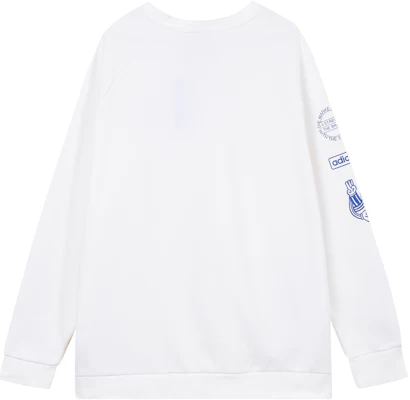adidas Originals Trefoil Graphic Crewneck Sweatshirt White - DP8575 Lookbook adidas Originals Trefoil Graphic Crewneck Sweatshirt White - DP8575