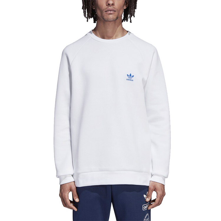 Shop adidas Originals Trefoil Graphic Crewneck Sweatshirt White - DP8575