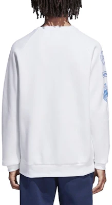adidas Originals Trefoil Graphic Crewneck Sweatshirt White - DP8575 Sizing adidas Originals Trefoil Graphic Crewneck Sweatshirt White - DP8575