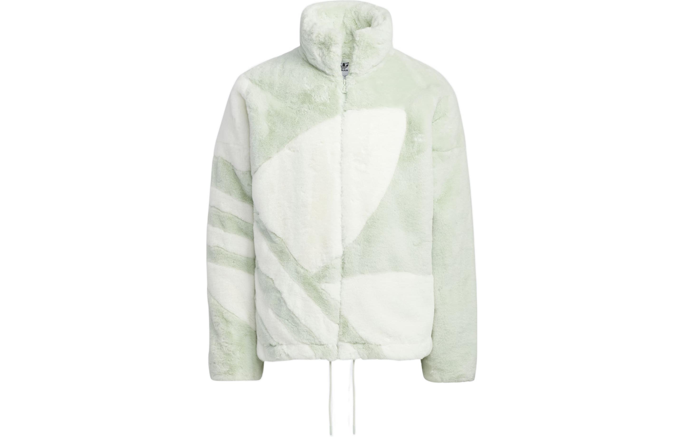 adidas Originals Trefoil Green Fleece Full-Zip Track Jacket Unisex HR3484 圖 2