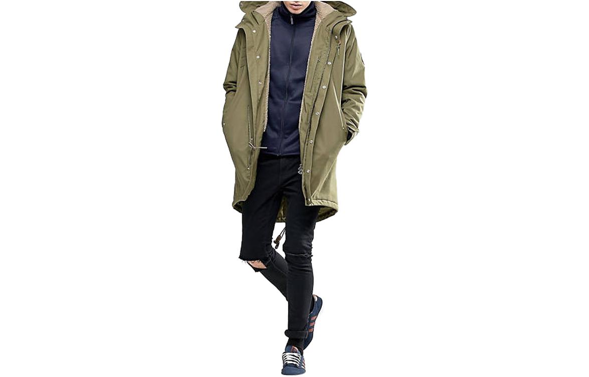 Order adidas Originals Trefoil Jaket Hoodie Lengan Panjang Hijau Kasual. AY9139