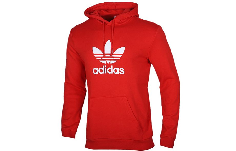 adidas Originals Trefoil Hoodie Bright Neon Pink Pullover Sweatshirt FM3783