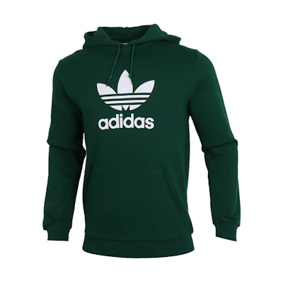 adidas Originals Trefoil Hoodie Green Pullover Sweatshirt GJ8300
