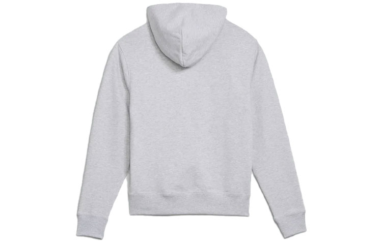 Lookbook 阿迪达斯三叶草标志连帽卫衣 男女同款 浅灰色休闲运动衫 H58294