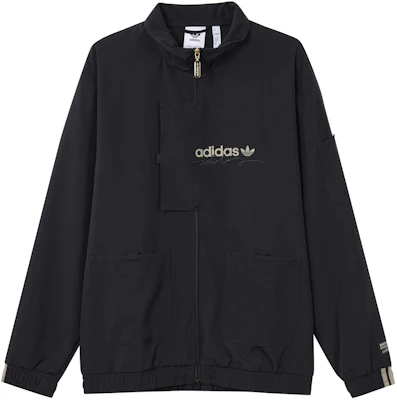 阿迪达斯Originals三叶草标志黑色运动夹克 GJ6728 Order 阿迪达斯Originals三叶草标志黑色运动夹克 GJ6728