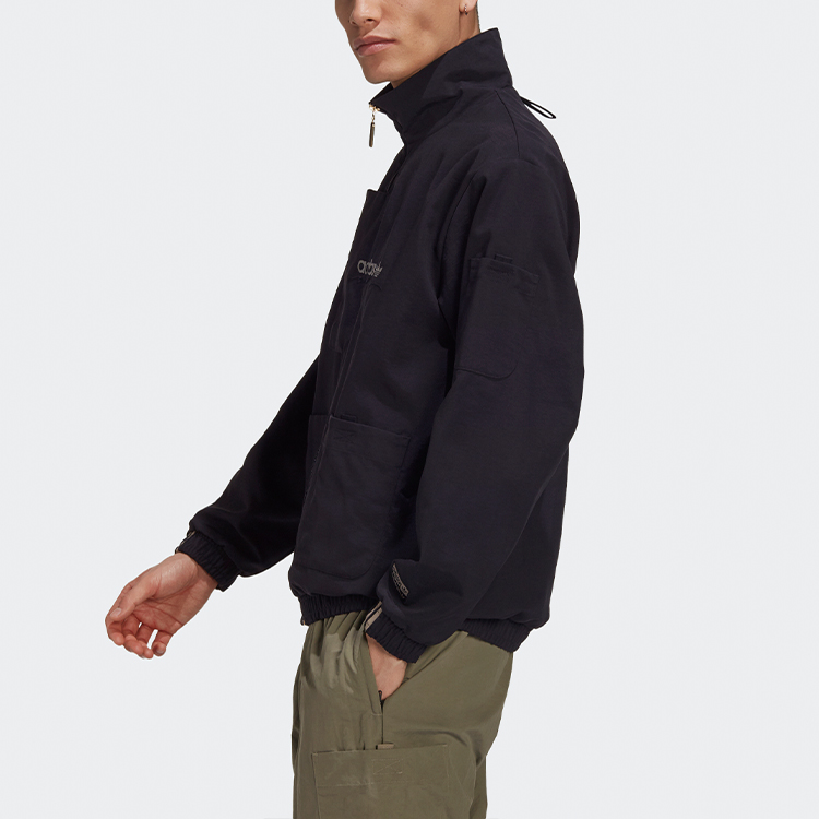 Purchase adidas Originals Jaket Track Logo Trefoil Hitam GJ6728