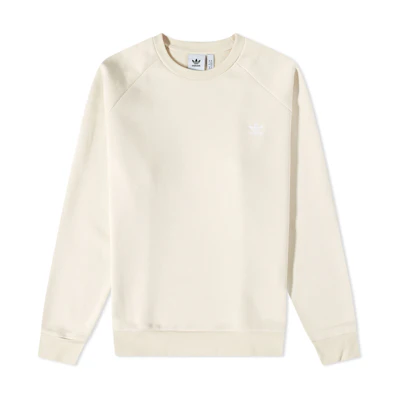adidas Originals Trefoil Logo Crewneck Sweatshirt Mens Off-White HE9428