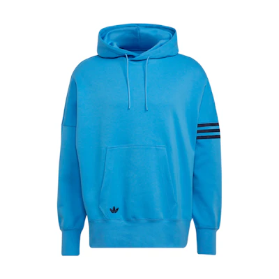 adidas Originals Trefoil Logo Drawstring Hoodie Long Sleeve - Blue HM1872