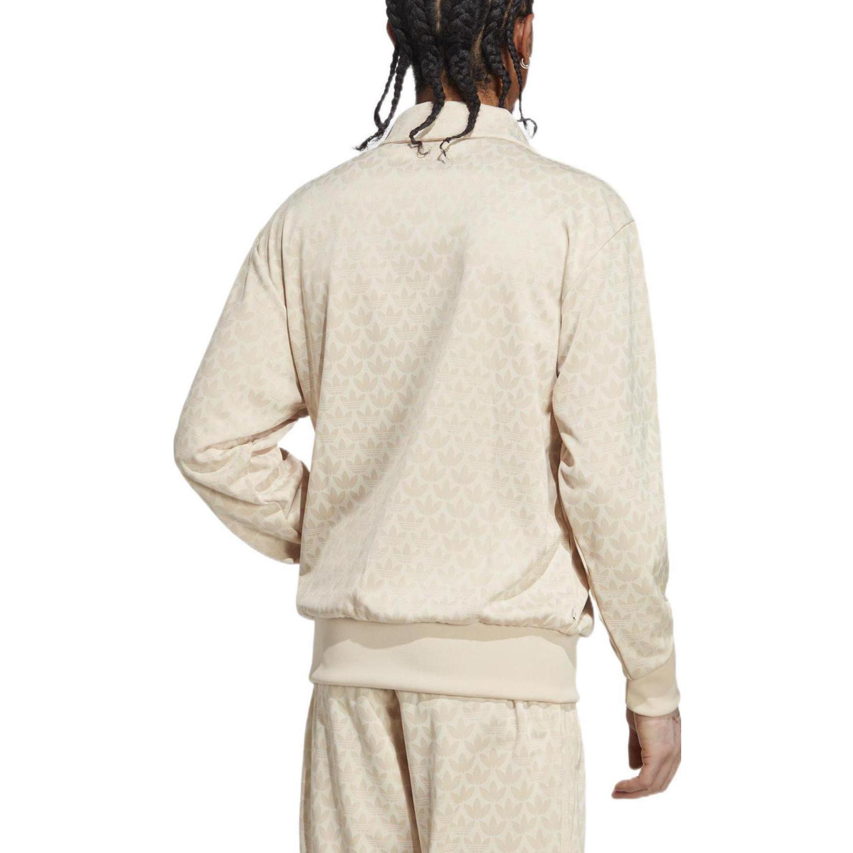 Purchase adidas Originals Jaket Zip-Up Logo Trefoil Sulaman Beige HZ4154