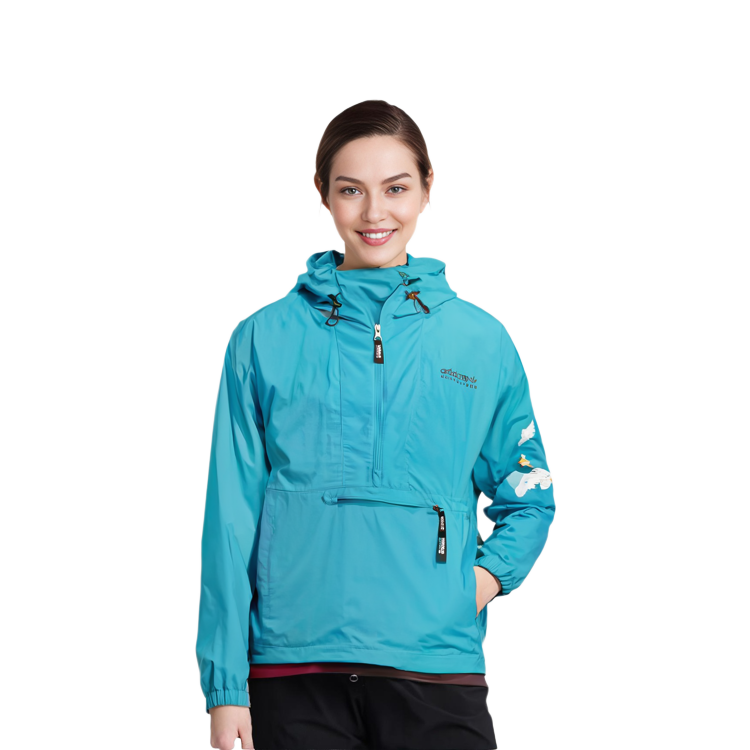 Details for アディダスオリジナルス トレフォイルロゴ ハーフジップフーディー ブルーグリーン HZ1153