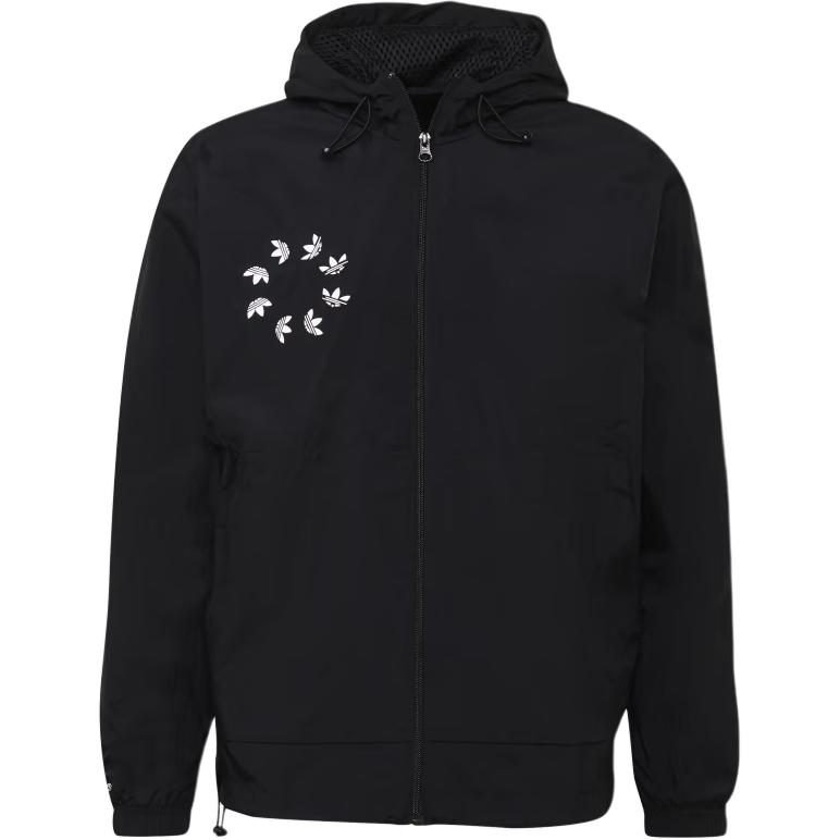adidas Originals Trefoil Logo Hoodie Jacket Black H35652