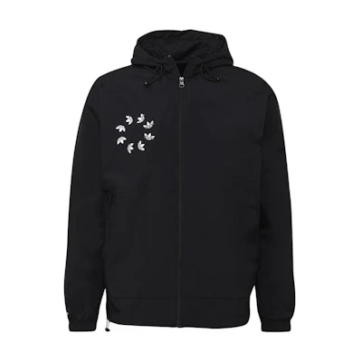 adidas Originals Trefoil Logo Hoodie Jacket Black H35652