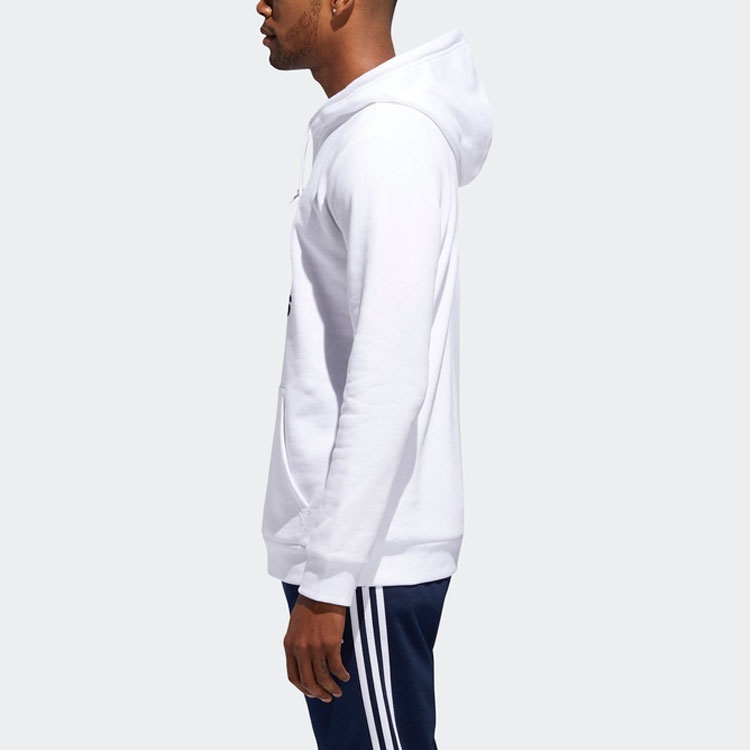 Purchase adidas Originals Trefoil Logo Hoodie Putih - Baju Hoodie Depan Poket. DU7780