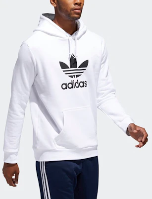 adidas Originals Sudadera Blanca con Logo Trefoil - Bolsillo Frontal Pullover DU7780 Details for adidas Originals Sudadera Blanca con Logo Trefoil - Bolsillo Frontal Pullover DU7780