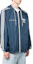 Shop adidas Originals Jaket Hoodie Biru Logo Trefoil dengan Tali Serut HL9281