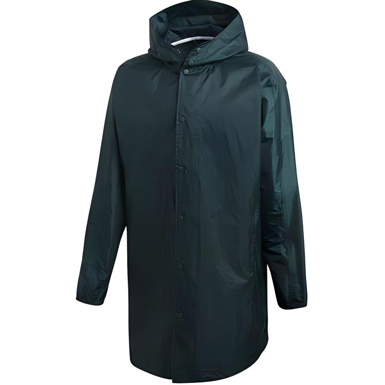 adidas Originals Trefoil Logo Printed Green Hooded Jacket Casual Coat CW1319