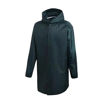 adidas Originals Trefoil Logo Printed Green Hooded Jacket Casual Coat CW1319