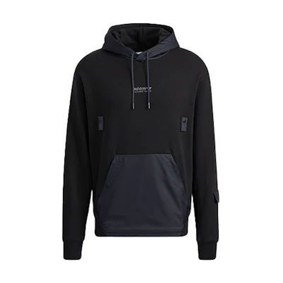 adidas Originals Trefoil Logo Pullover Hoodie Black () HC0364