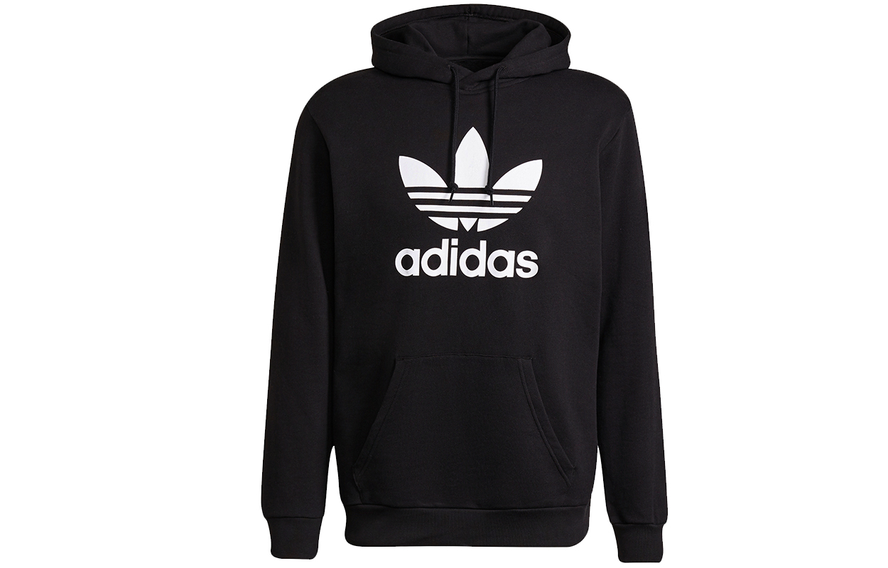 adidas Originals Trefoil Logo Pullover Hoodie Black ( International Version) H06667