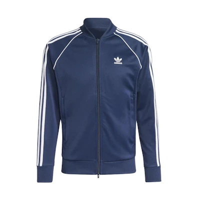 adidas Originals Trefoil Logo Stripe Track Jacket Navy Blue IA4783